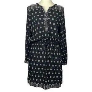 Two by Vince Camuto Drawstring Waist Long Sleeve Dress (S)